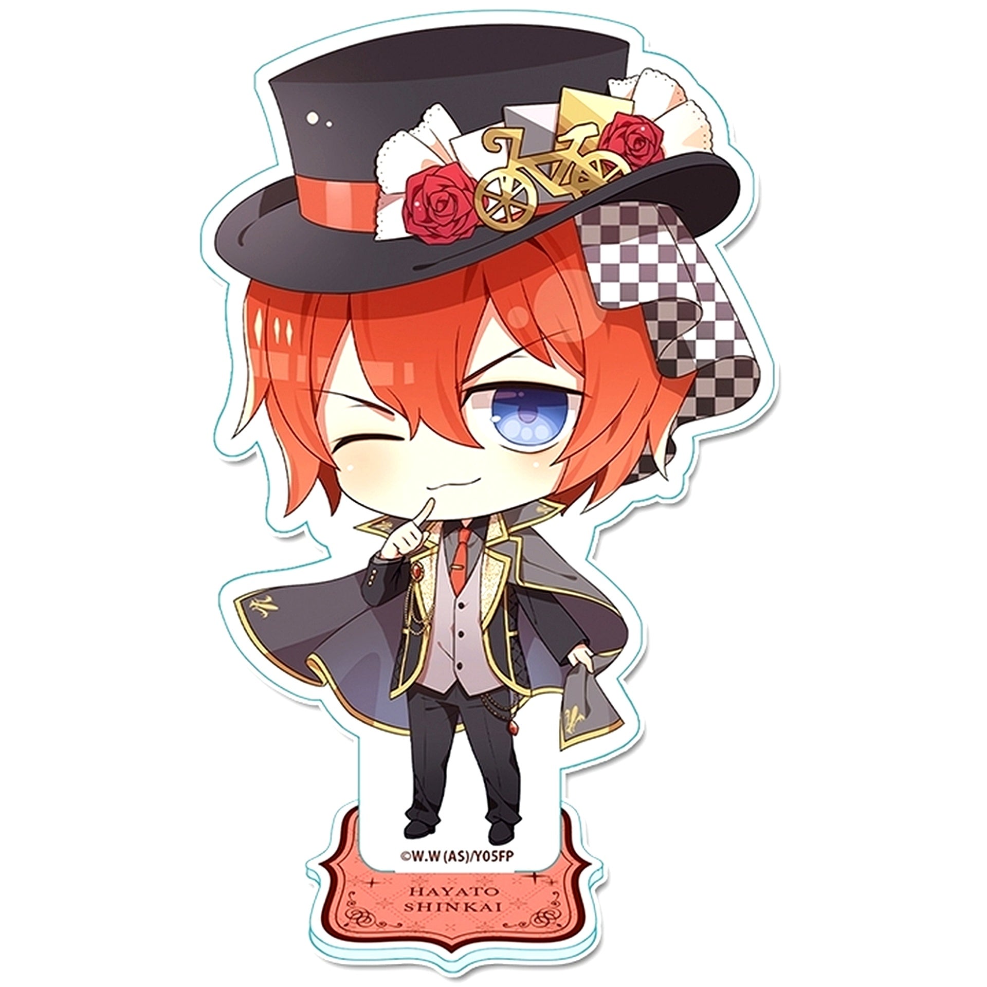Hayato Shinkai Phantom Thief Ver. Puchi Choco Acrylic Stand Yowamushi Pedal Limit Break [USED]