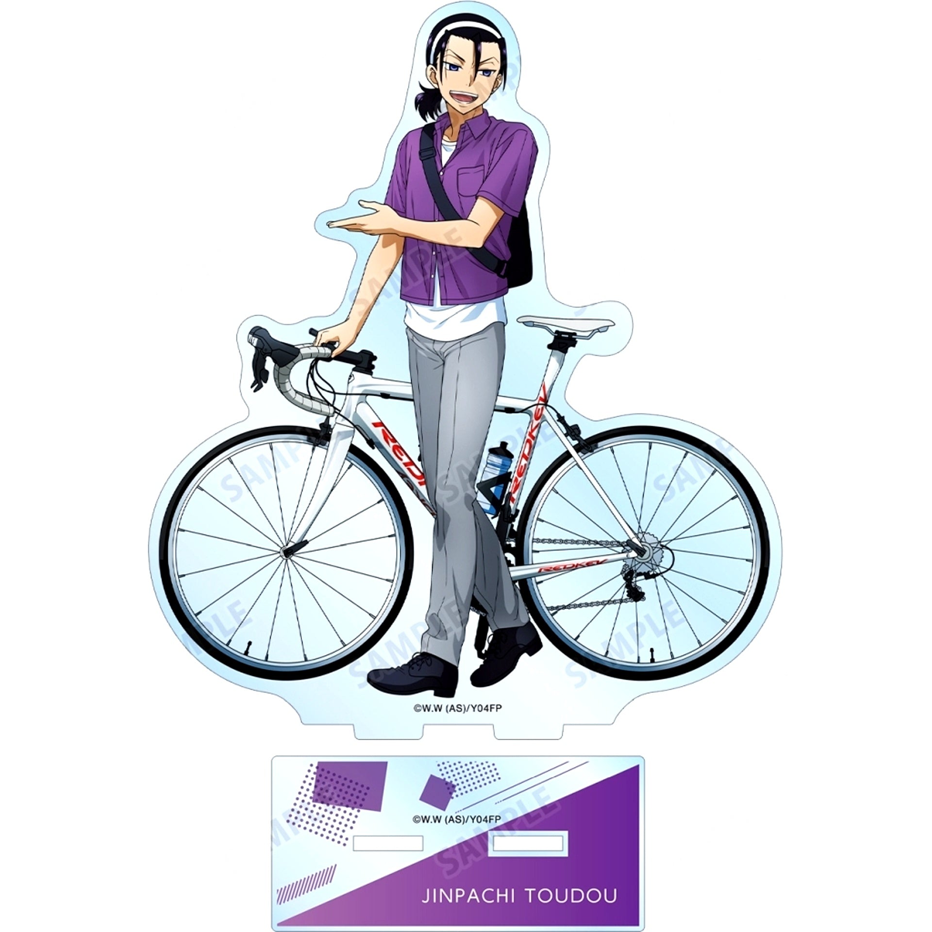 Jinpachi Todo Illustration Outing Ver. BIG Acrylic Stand Yowamushi Pedal GLORY LINE [USED]