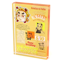 Demon Slayer: Kimetsu no Yaiba Kyojuro Rengoku Heroes Acrylic Block 2025 Acrylic Item [USED]