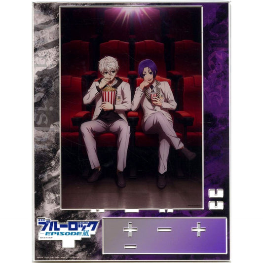 Seishiro Nagi and Reo Mikage Illustration Diorama Acrylic Stand Bonus for BLUELOCK EPISODE Nagi Blu-ray A-on STORE Single Item [USED]