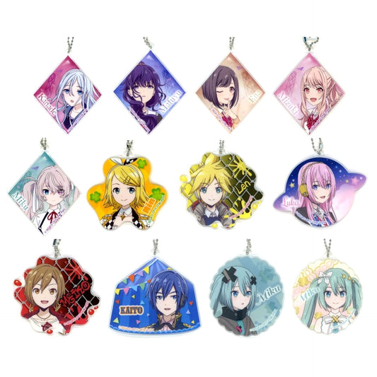 Colorful Stage! The Movie: A Miku Who Can't Sing Kanade Yoisaki & Others All 12 Types Set Acrylic Keychain Vol.3 EX Acrylic Item [USED]