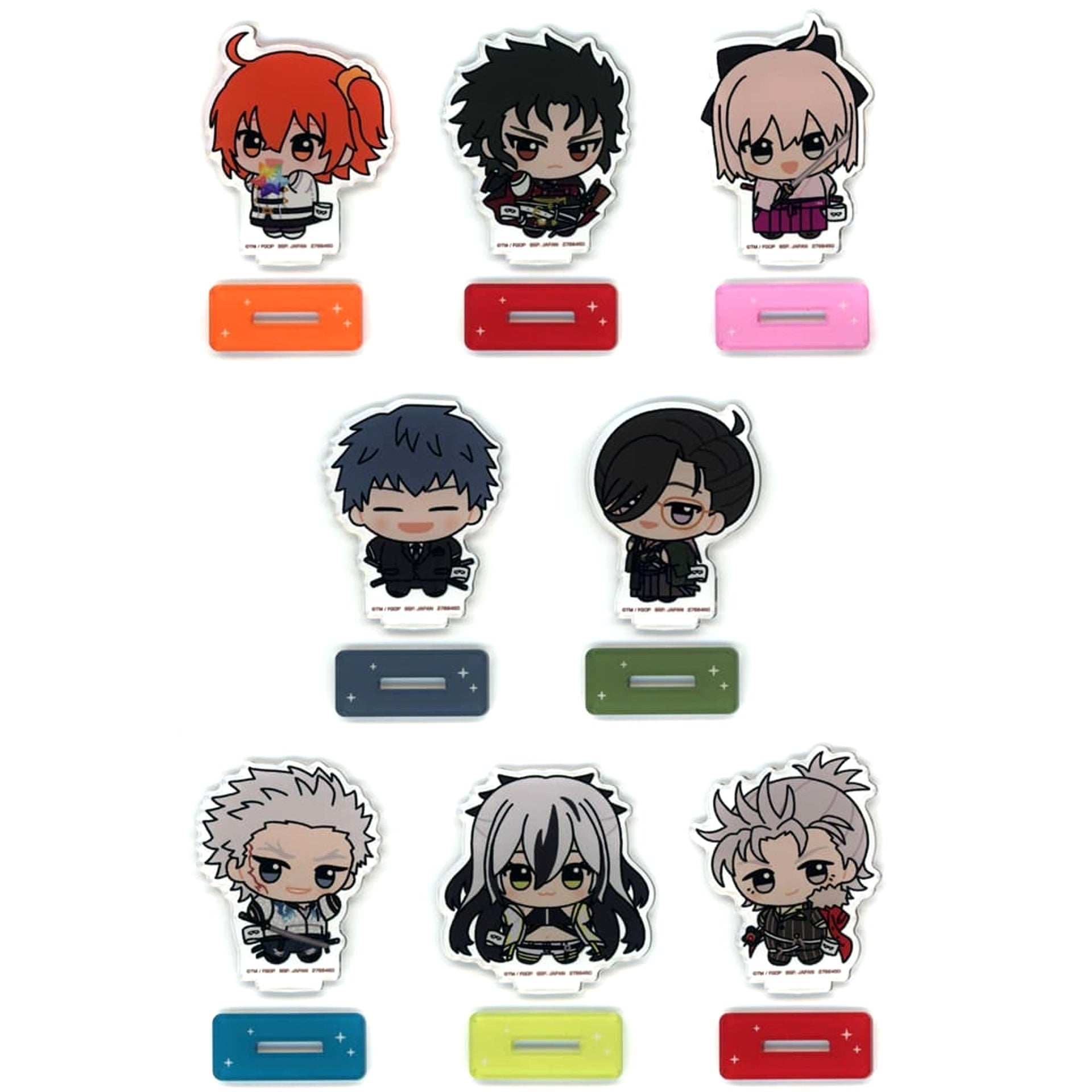 Fate/Grand Order Master Female & Others All 8 Types Set Chibigurumi Pose! Acrylic Plate with Stand Vol.2 Acrylic Stands [USED]