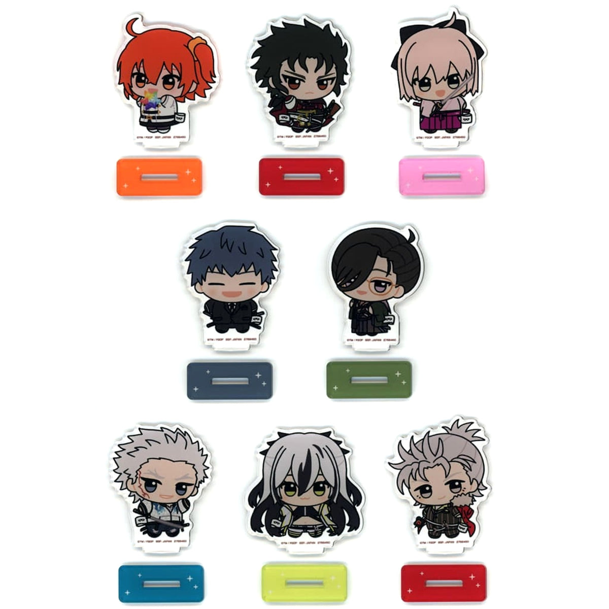 Fate/Grand Order Master Female & Others All 8 Types Set Chibigurumi Pose! Acrylic Plate with Stand Vol.2 Acrylic Stands [USED]