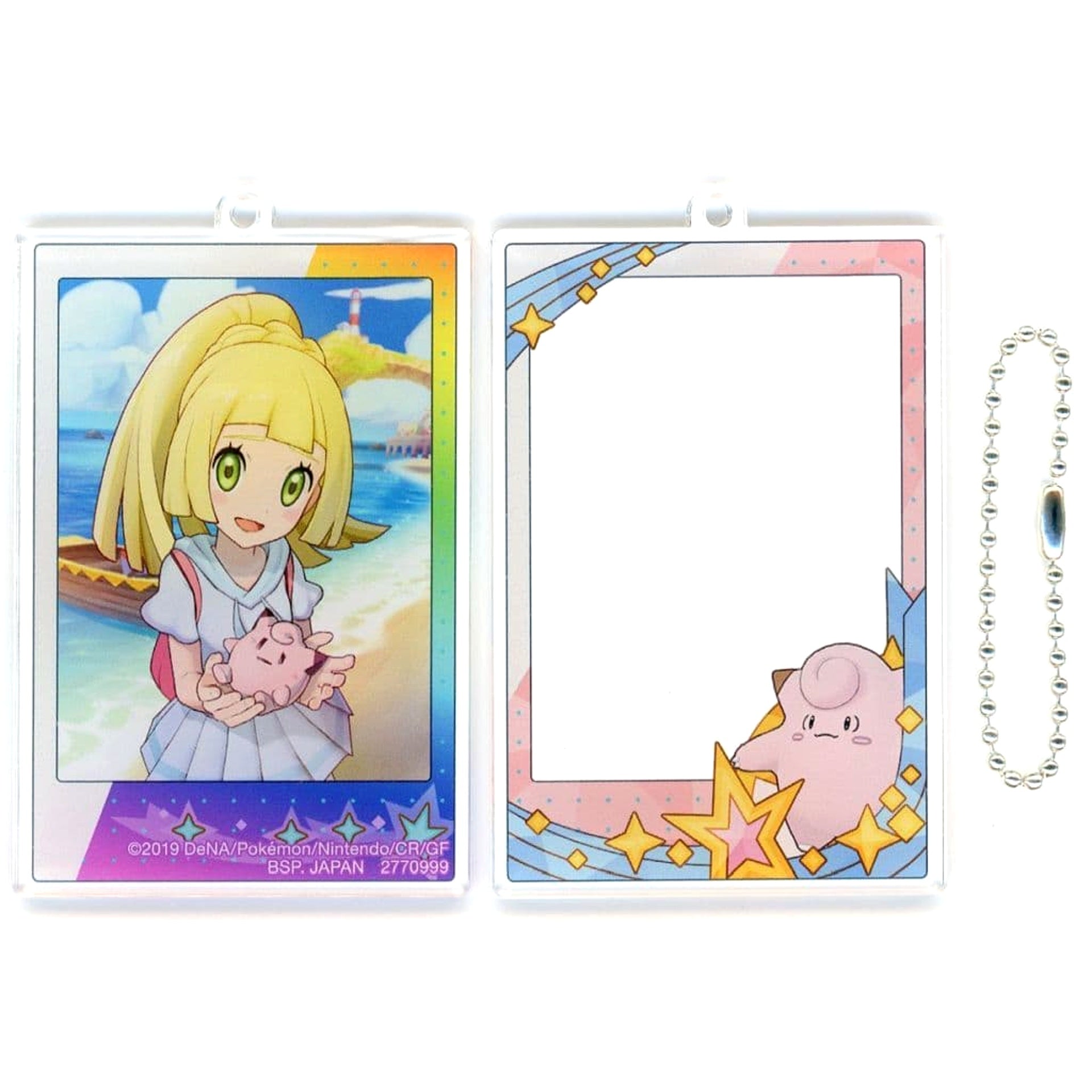 Pokemon Masters EX Lillie Clefairy Twin Acrylic Keychain Keychains [USED]