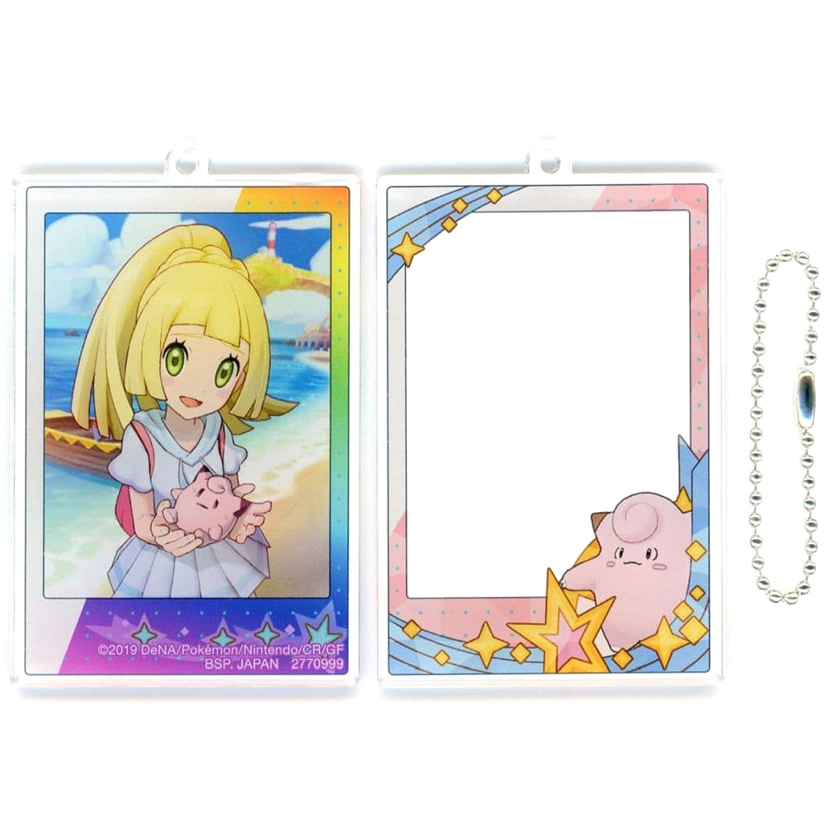 Pokemon Masters EX Lillie Clefairy Twin Acrylic Keychain Keychains [USED]
