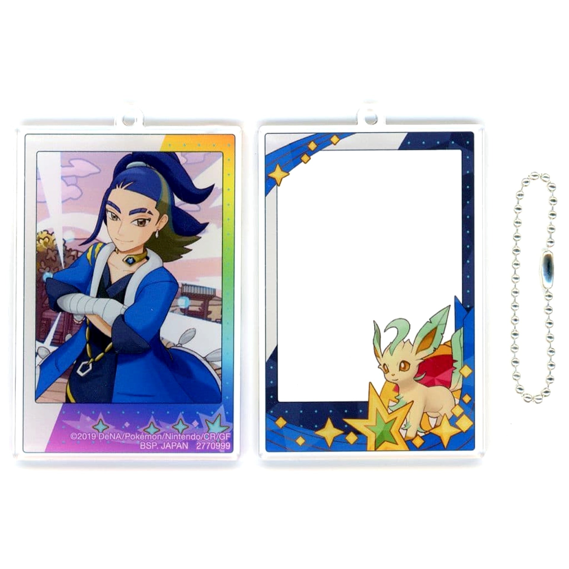 Pokemon Masters EX Adaman Leafeon Twin Acrylic Keychain Keychains [USED]