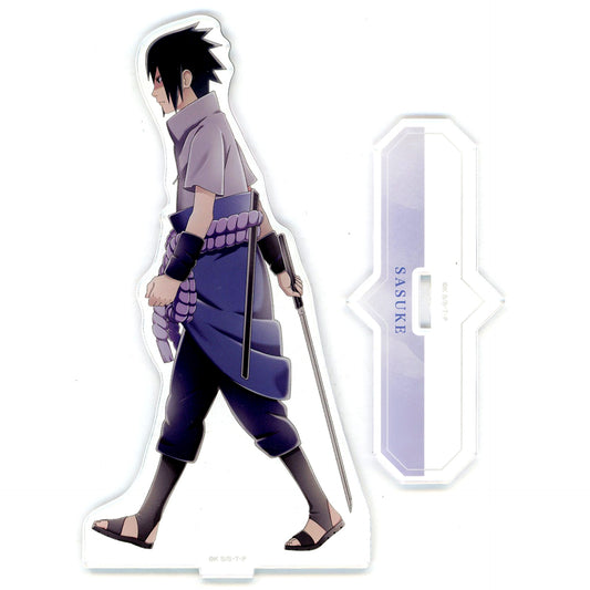 Sasuke Uchiha Illustration Walking Ver. BIG Acrylic Stand Naruto Shippuden [USED]
