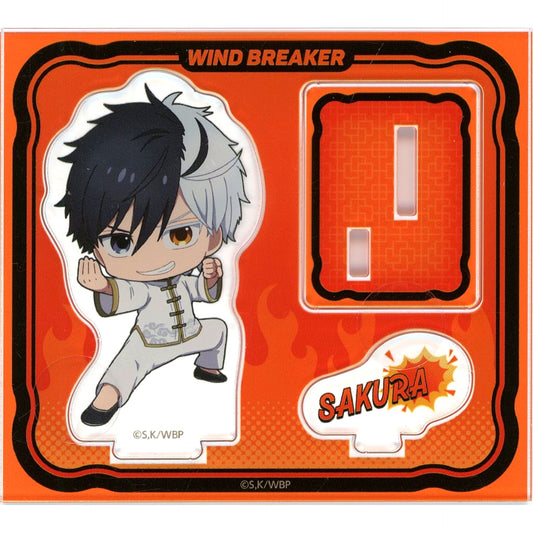 Haruka Sakura Moeyo Flame Kung Fu Hero Legend!! WIND BREAKER Kung Fu Fair in Hands Trading Mini Acrylic Stand Kung Fu Deformed [USED]