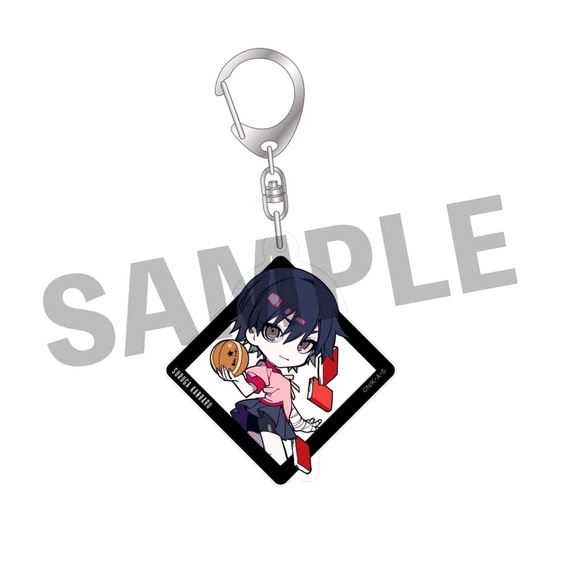 Monogatari Series x Kei Mochizuki Suruga Kanbaru Chibi Chara Acrylic Keychain Pop-Up Shop in Loft Exclusive Keychains [USED]
