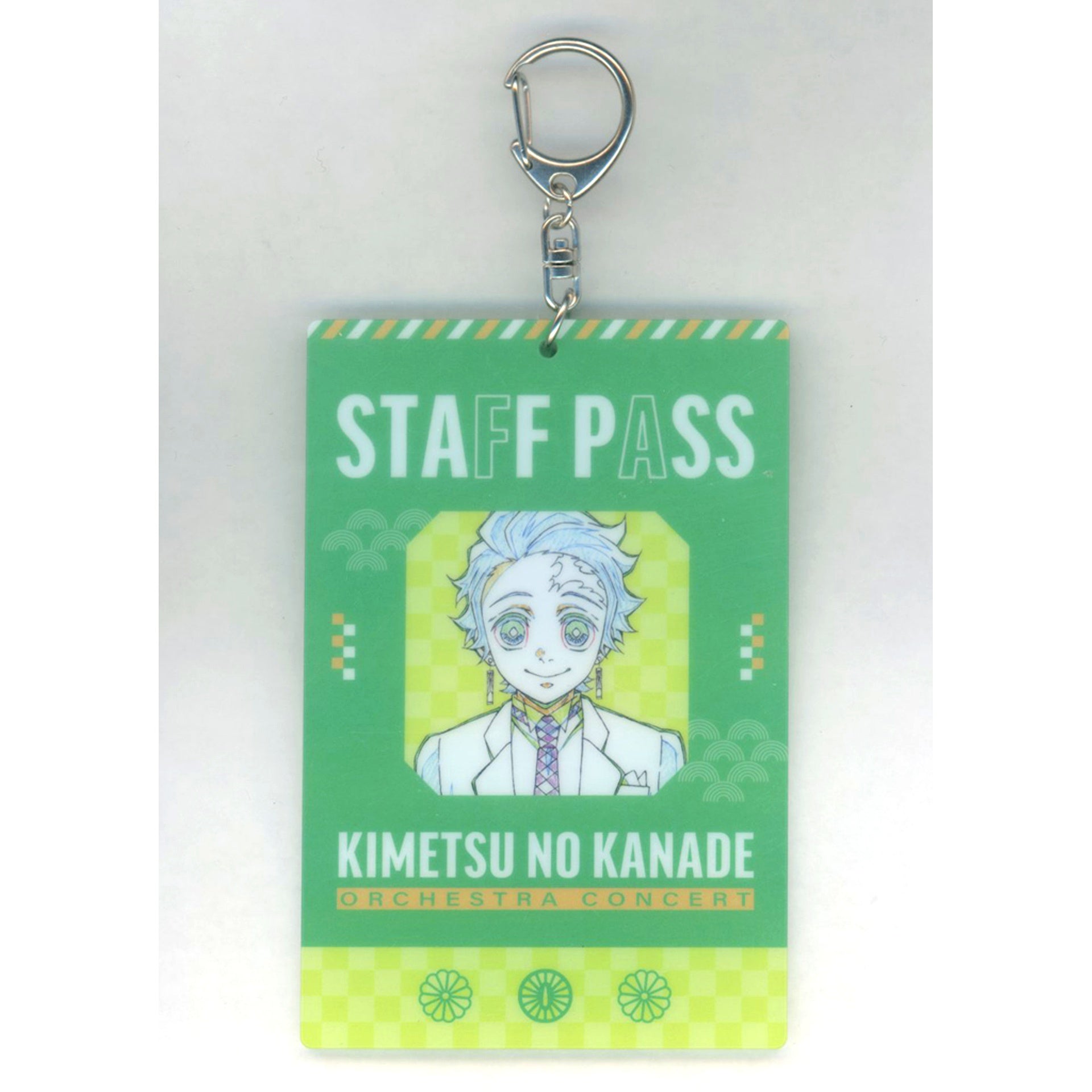 Tanjiro Kamado Unwavering Resolve Arc Staff Pass Style Keychain Demon Slayer Kimetsu no Yaiba Orchestra Concert 5th Anniversary Special Sale [USED]
