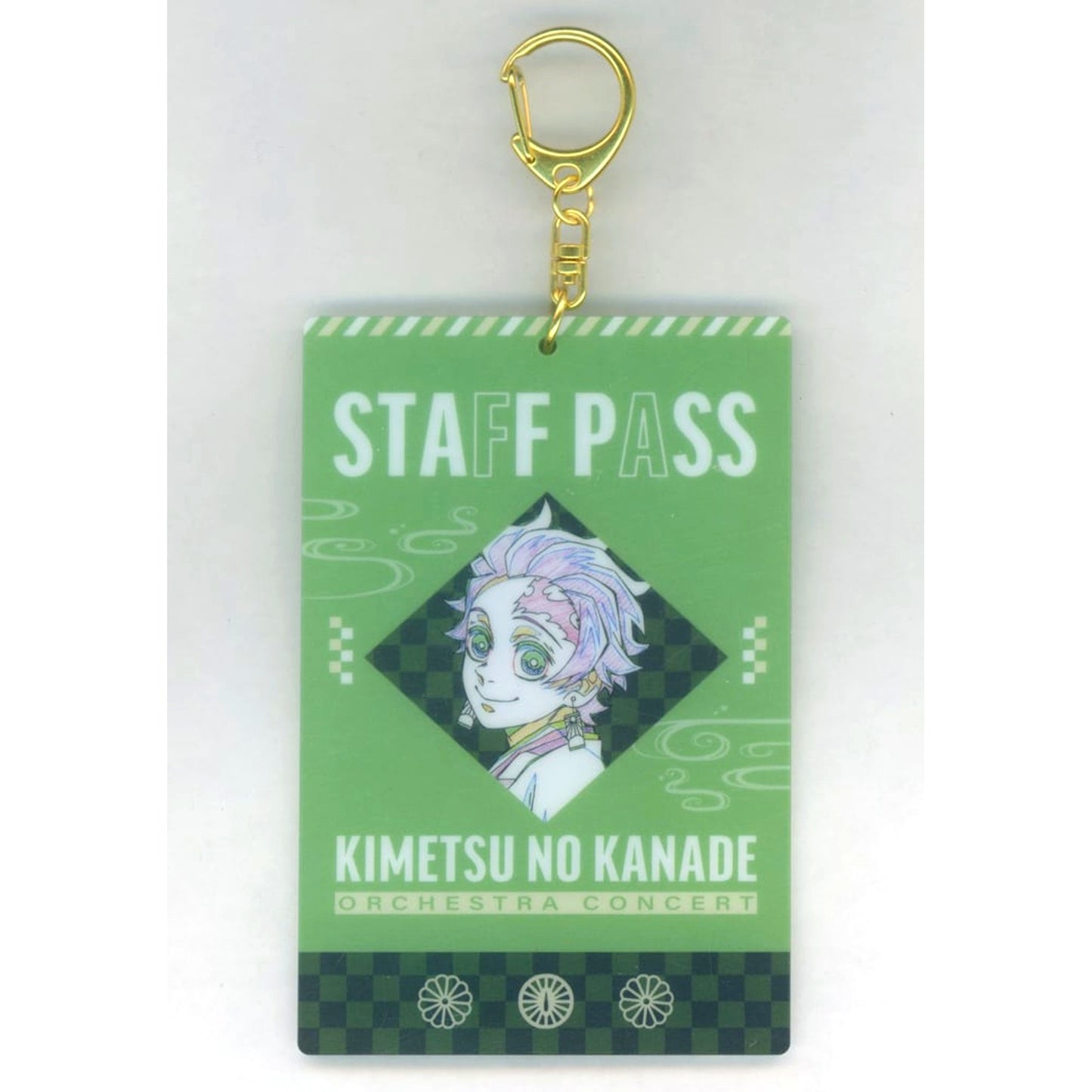 Tanjiro Kamado Entertainment District Arc Staff Pass Style Keychain Demon Slayer Kimetsu no Yaiba Orchestra Concert 5th Anniversary Special Sale [USED]