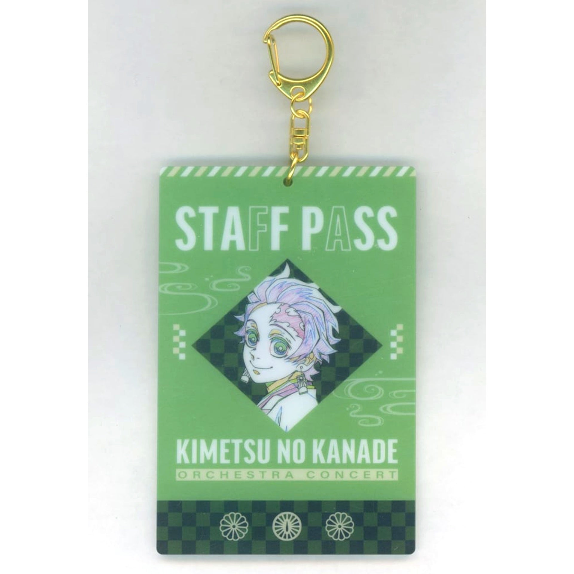 Tanjiro Kamado Entertainment District Arc Staff Pass Style Keychain Demon Slayer Kimetsu no Yaiba Orchestra Concert 5th Anniversary Special Sale [USED]