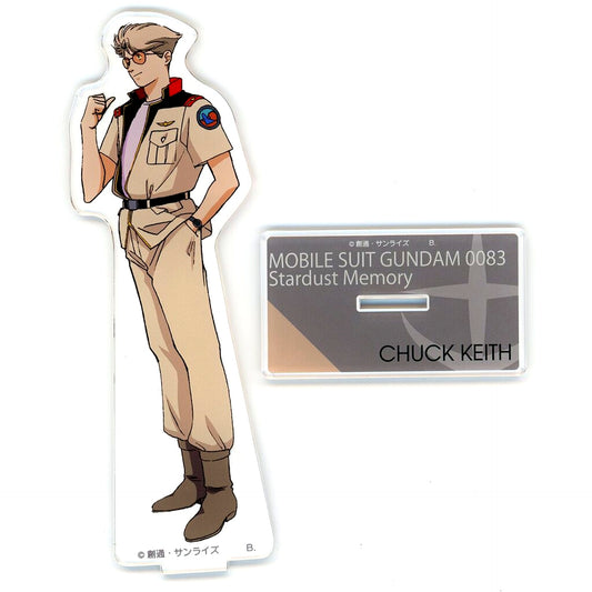 Chuck Keith Big Acrylic Stand Mobile Suit Gundam 0083 [USED]