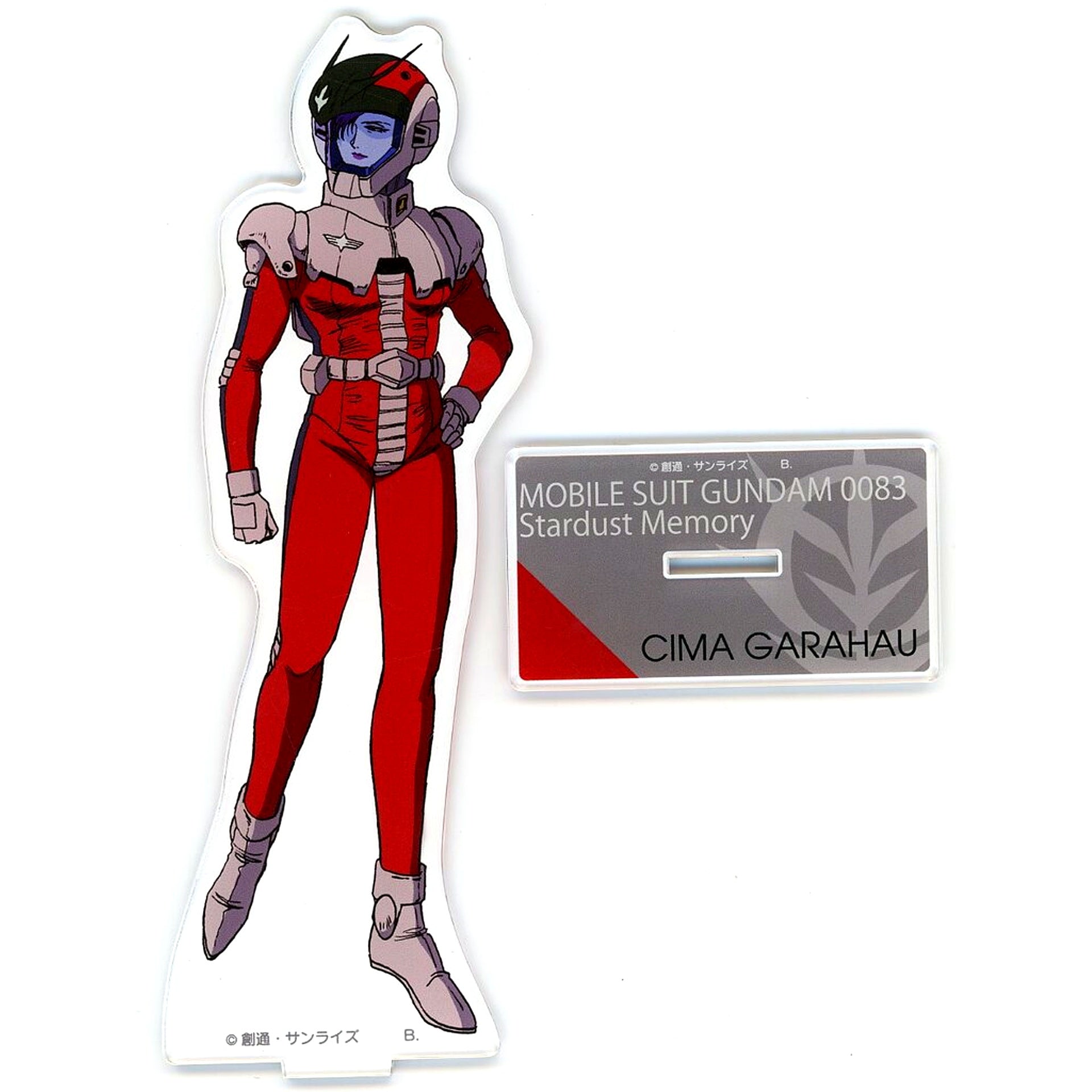 Cima Garahau Pilot Suit Big Acrylic Stand Mobile Suit Gundam 0083 [USED]