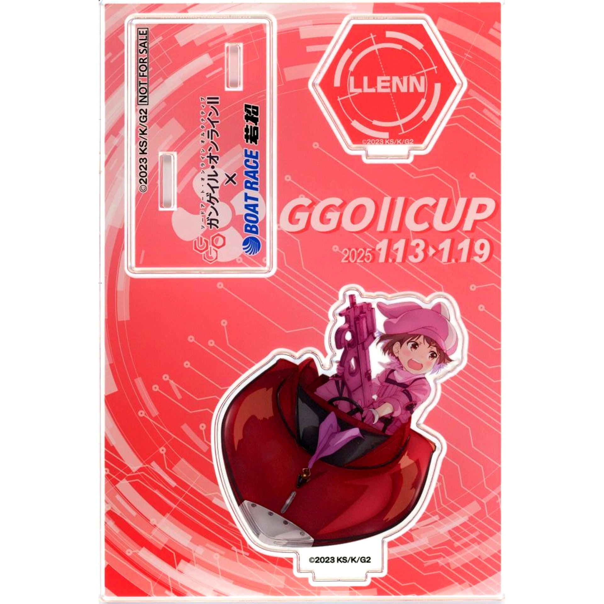 Llenn Sword Art Online Alternative Gun Gale Online II x Boat Race Wakamatsu Collabo Goods Lottery Acrylic Stand [USED]