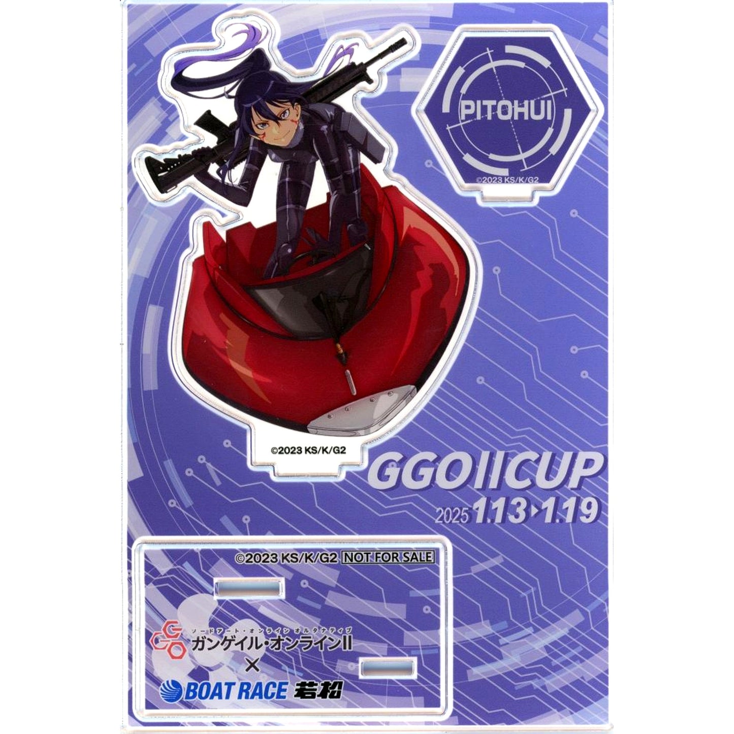 Pitohui Sword Art Online Alternative Gun Gale Online II x Boat Race Wakamatsu Collabo Goods Lottery Acrylic Stand [USED]
