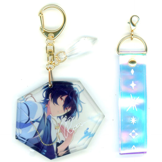 Ritsu Sakuma Ensemble Stars!! ES 9th Anniv. Fragment Keychain TORRENT [USED]