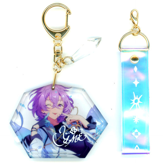 Fuyume Hanamura Ensemble Stars!! ES 9th Anniv. Fragment Keychain TORRENT [USED]