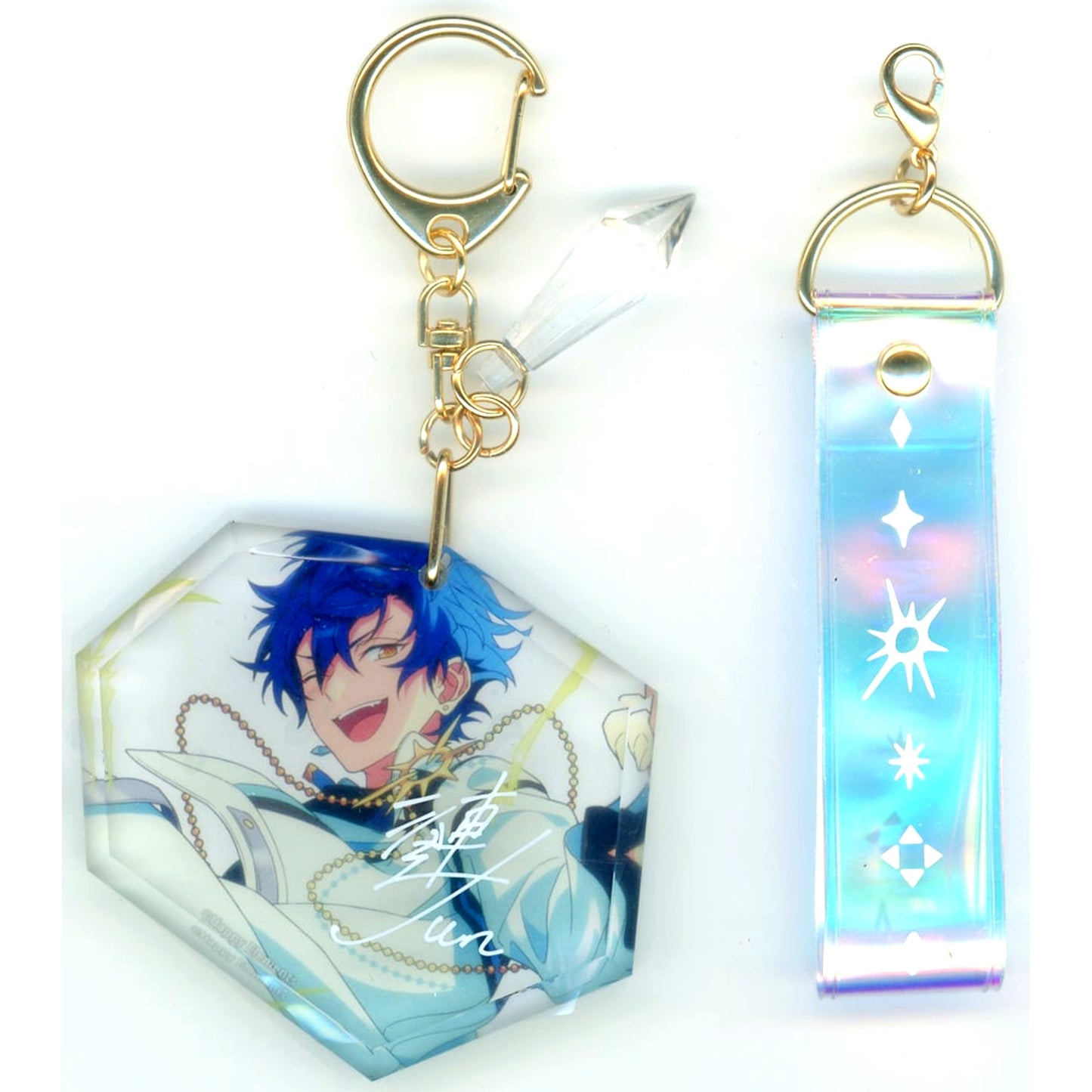 Jun Sazanami Ensemble Stars!! ES 9th Anniv. Fragment Keychain SPARK [USED]