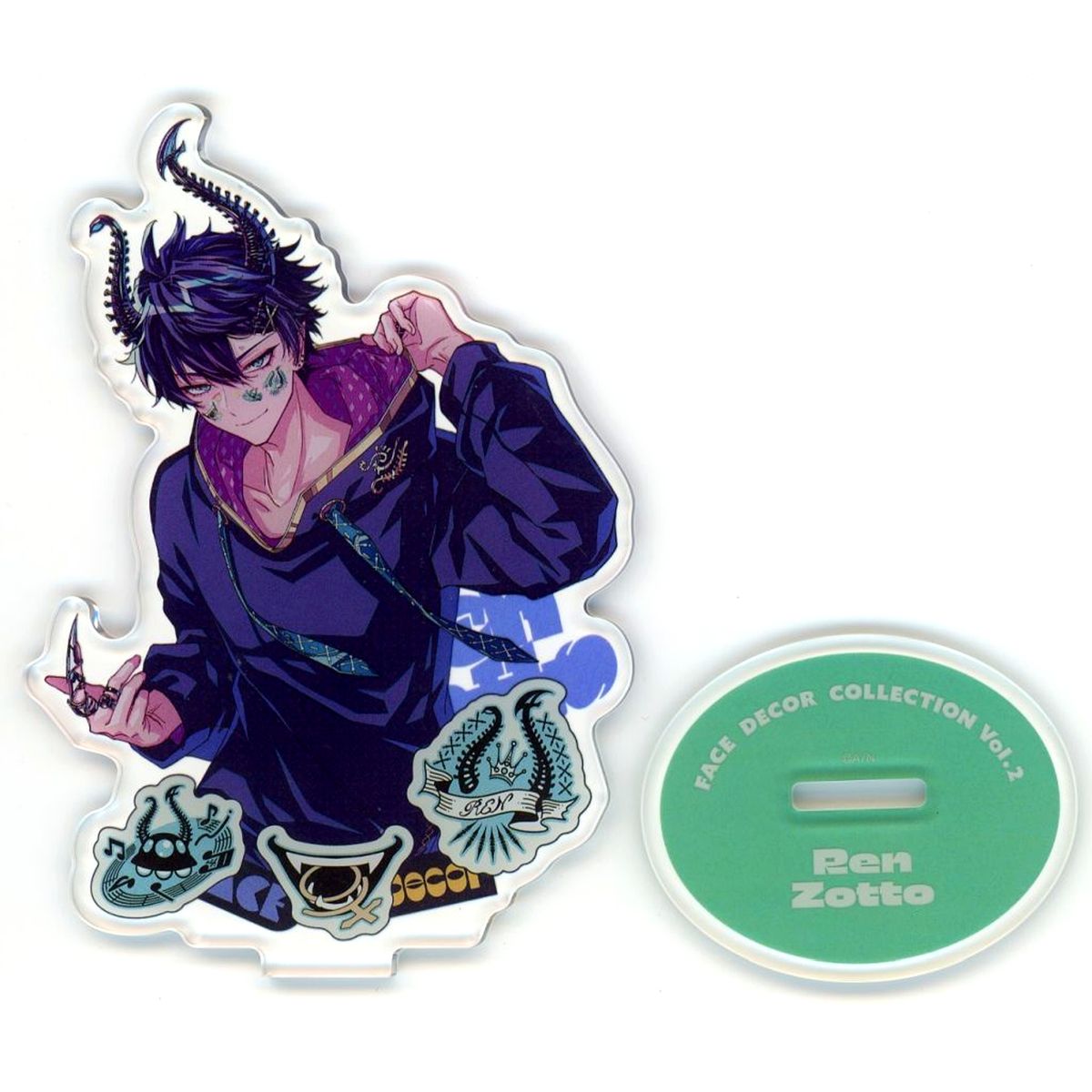Ren Zotto Acrylic Stand Virtual YouTuber Nijisanji NIJISANJI EN FACE DECOR COLLECTION Vol.2 [USED]