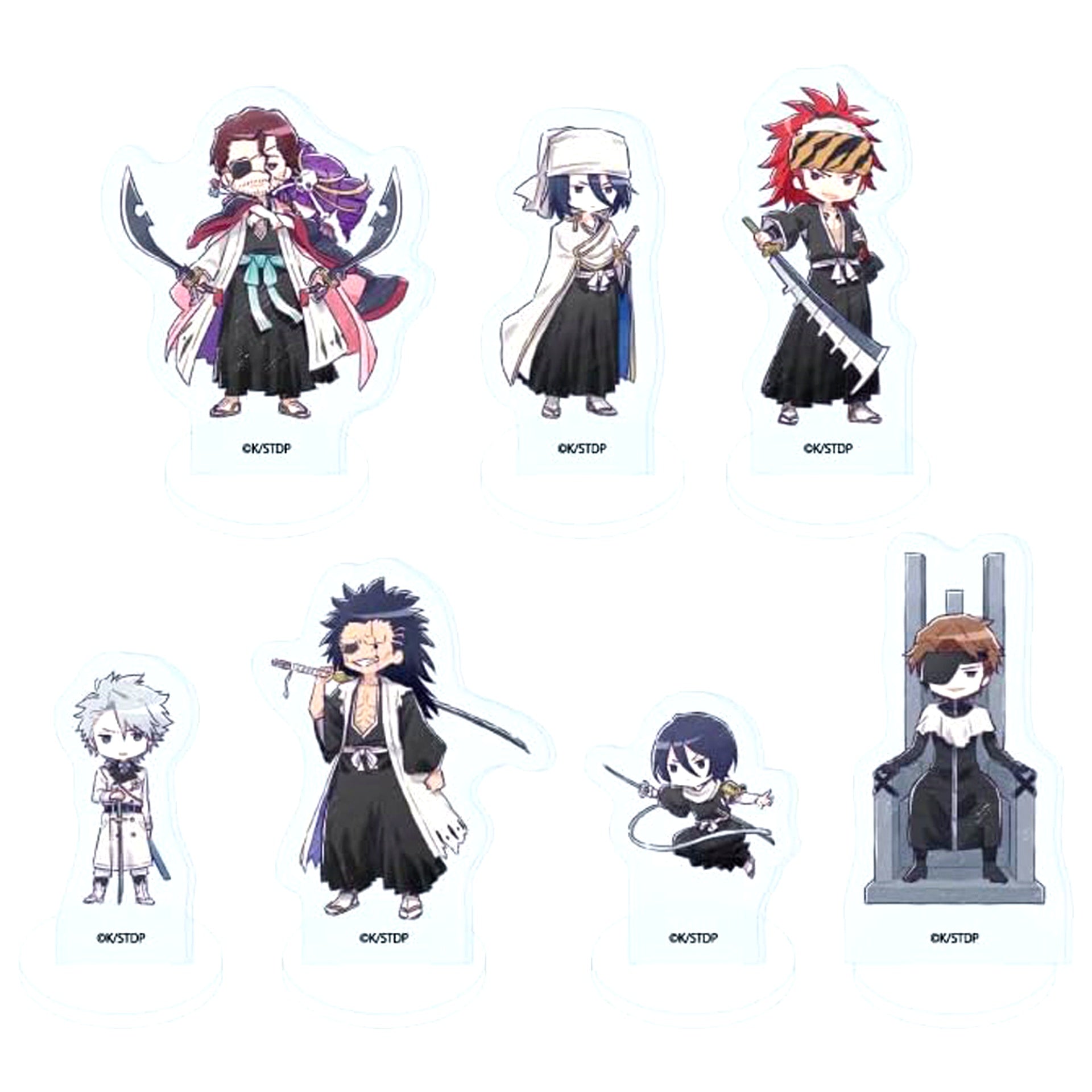 Set of 7 Acrylic Petit Stand BLEACH Thousand-Year Blood War 10. GraffArt Illustration [USED]