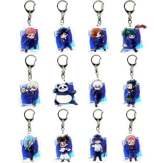 Set of 12 Jujutsu Kaisen Acrylic Keychain 12 GraffArt Illustration [USED]