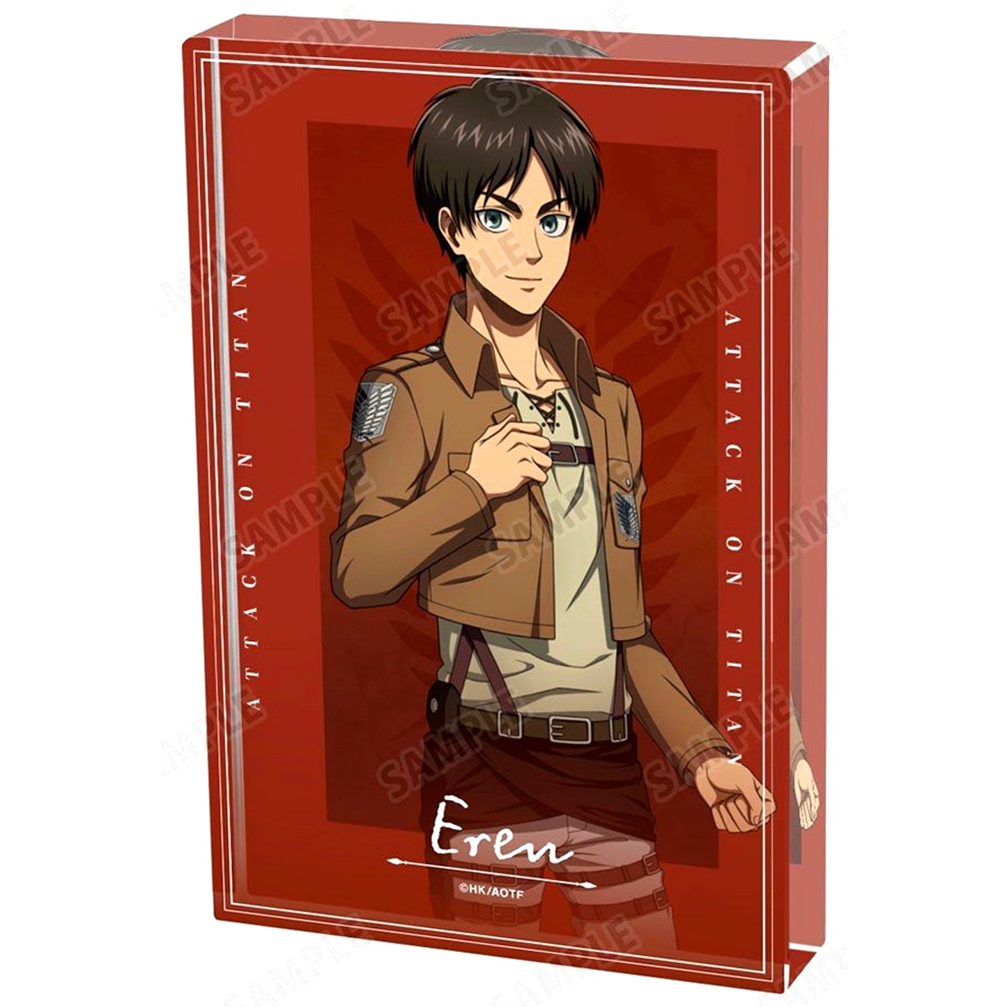 Eren Yeager Attack on Titan Drawn Illustration Current Ver. Acrylic Block [USED]