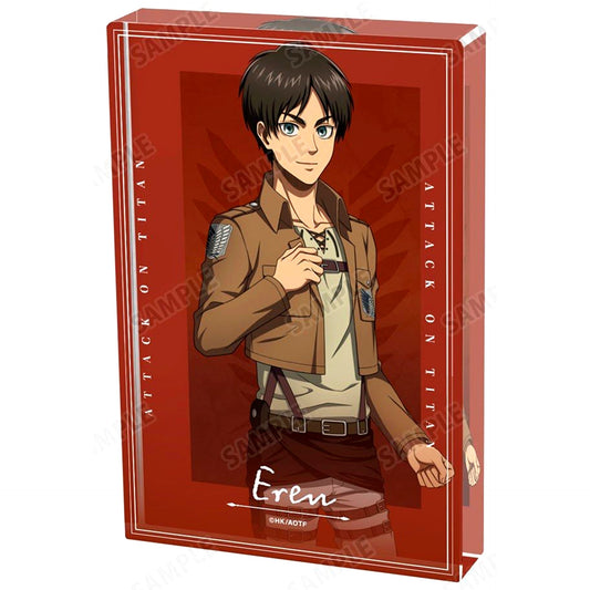 Eren Yeager Attack on Titan Drawn Illustration Current Ver. Acrylic Block [USED]