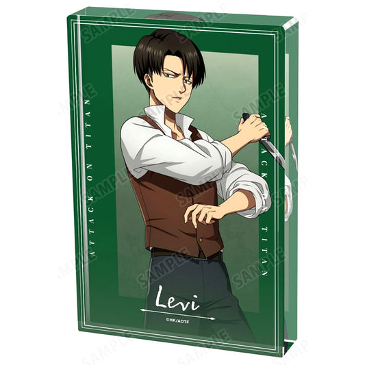 Levi Ackerman Attack on Titan Drawn Illustration Past Ver. Acrylic Block [USED]