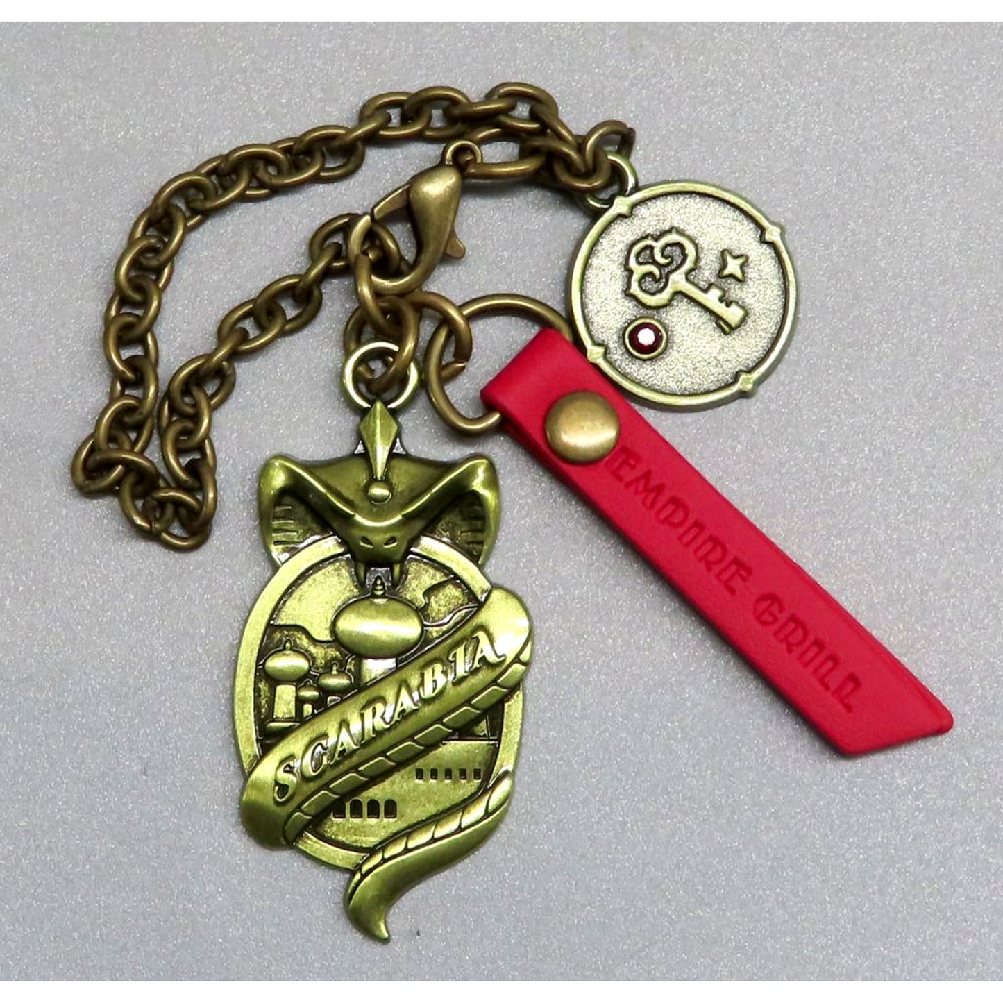 Scarabia Dormitory Original Charm Disney Twisted-Wonderland Tokyo Disney Resort Ambassador Hotel Special Course at Empire Grill Scarabia Bonus Item [USED]