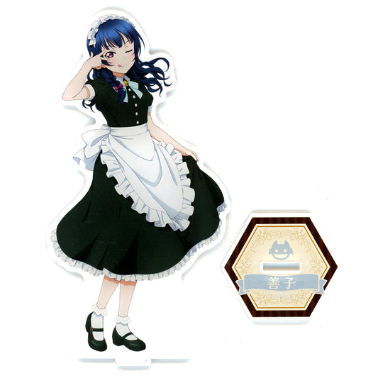 Yoshiko Tsushima Big Acrylic Stand Maid Costume GiGO Collab Cafe Love Live! Sunshine!! [USED]