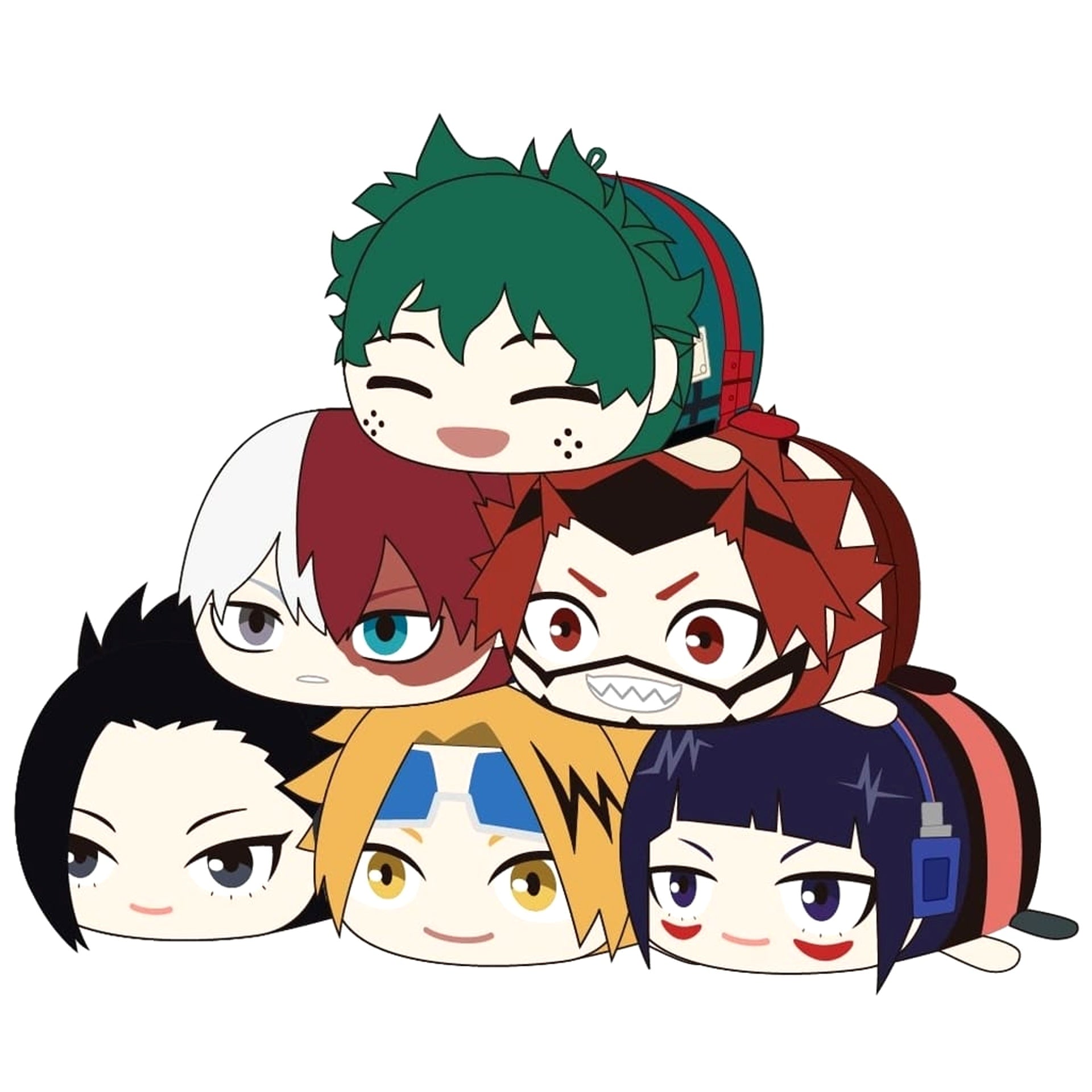 My Hero Academia Izuku Midoriya & Others Potekoro Mascot 3 All 6 Types Set Mascot [USED]