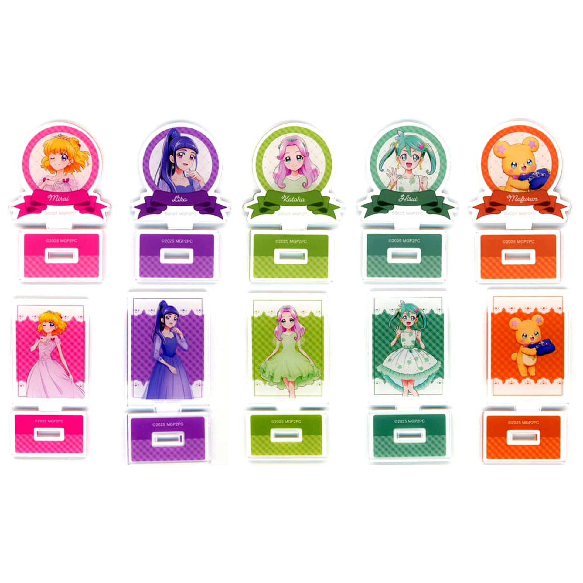 Mahoutsukai Pretty Cure!! Set of 10 MIRAI DAYS POP UP STORE in Loft New Illustration Color Dress Ver. Trading Acrylic Stand [USED]
