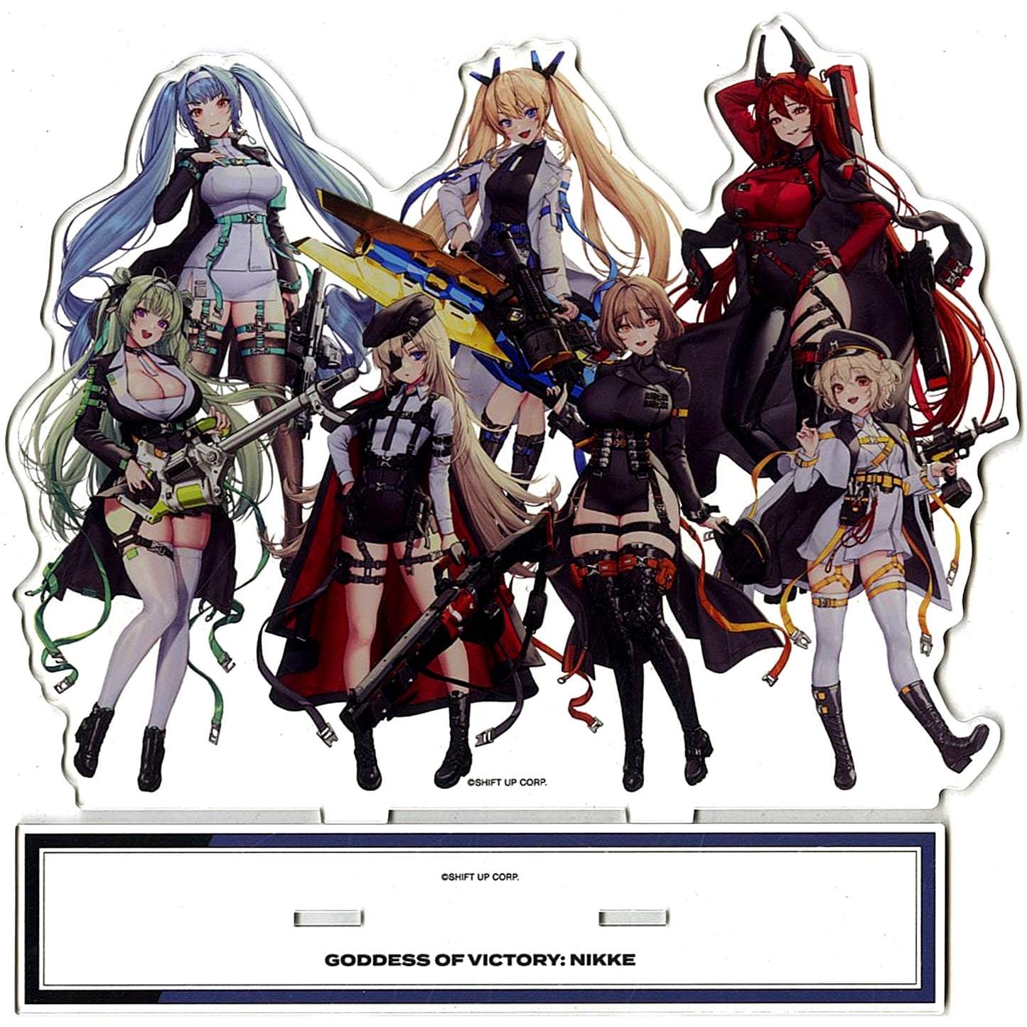 Group LOVECACAO Illustration Tactical Fashion ver. Goddess of Victory: NIKKE BIG Acrylic Stand POP UP SHOP in Marui [USED]