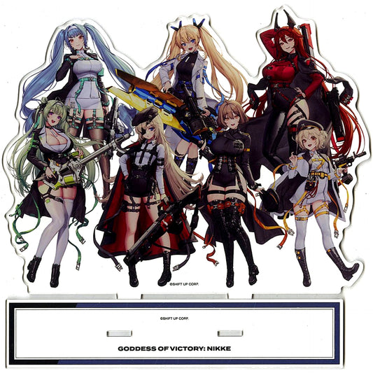 Group LOVECACAO Illustration Tactical Fashion ver. Goddess of Victory: NIKKE BIG Acrylic Stand POP UP SHOP in Marui [USED]