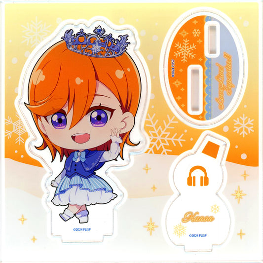 Kanon Shibuya Mini Character Illustration Snow Globe Ver. Acrylic Stand Plate Love Live! Superstar!! Fair in Gamers [USED]