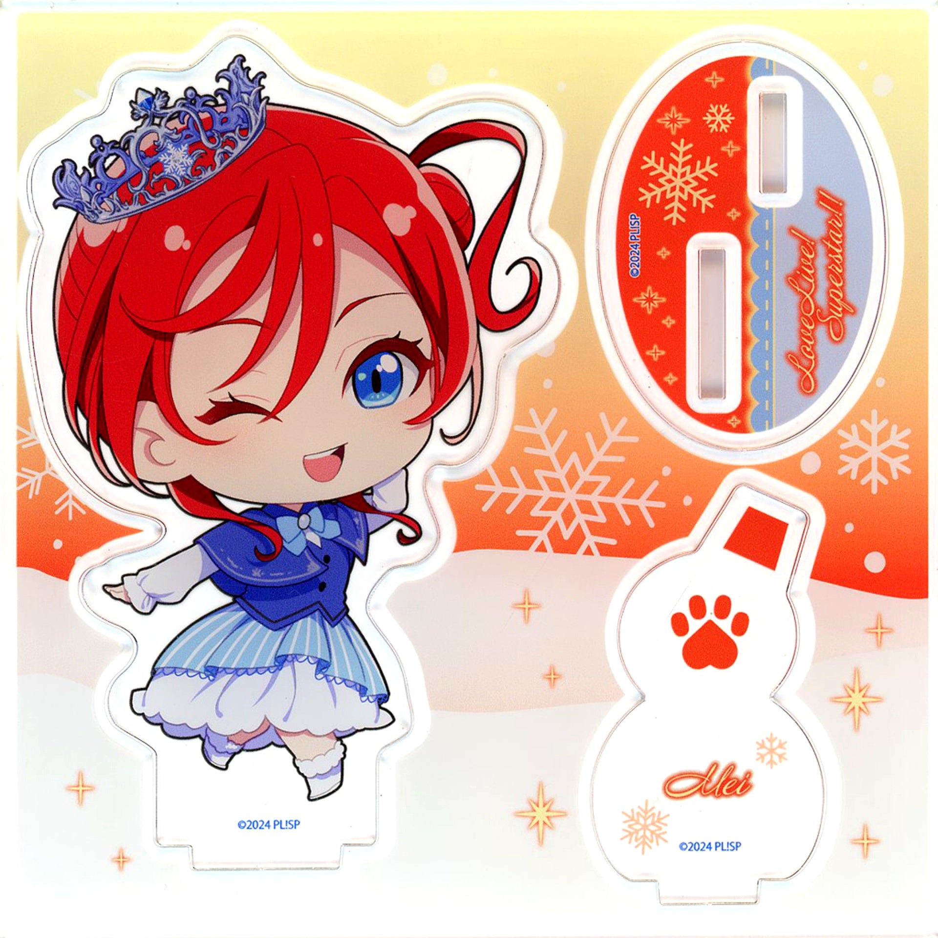 Mei Yoneme Chibi Snow Globe Ver. Acrylic Stand Plate Love Live! Superstar!! Fair in Gamers [USED]