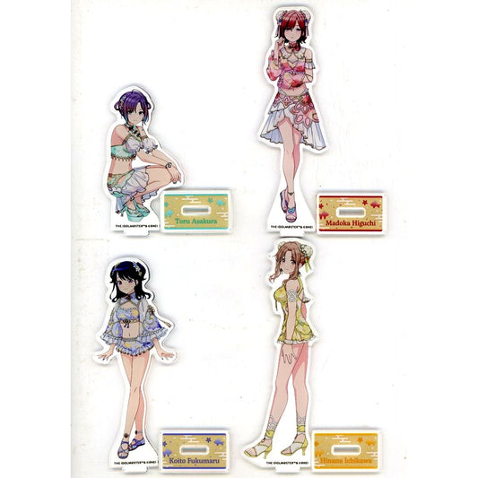 Set of 4 The Idolmaster Shiny Colors Acrylic Stand Kujibikido Newtype Online Kuji noctchill Prize A [USED]