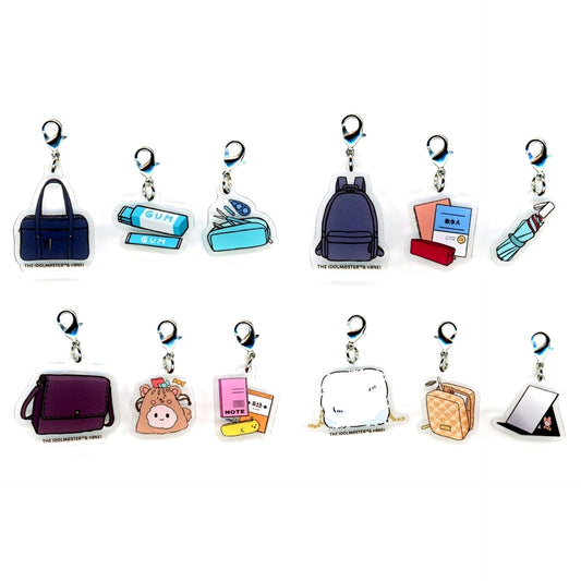 Set of 4 Noctchill The Idolm@ster Shiny Colors Acrylic Mini Charm Set of 3 Kujibikido Newtype Online Kuji Prize B [USED]
