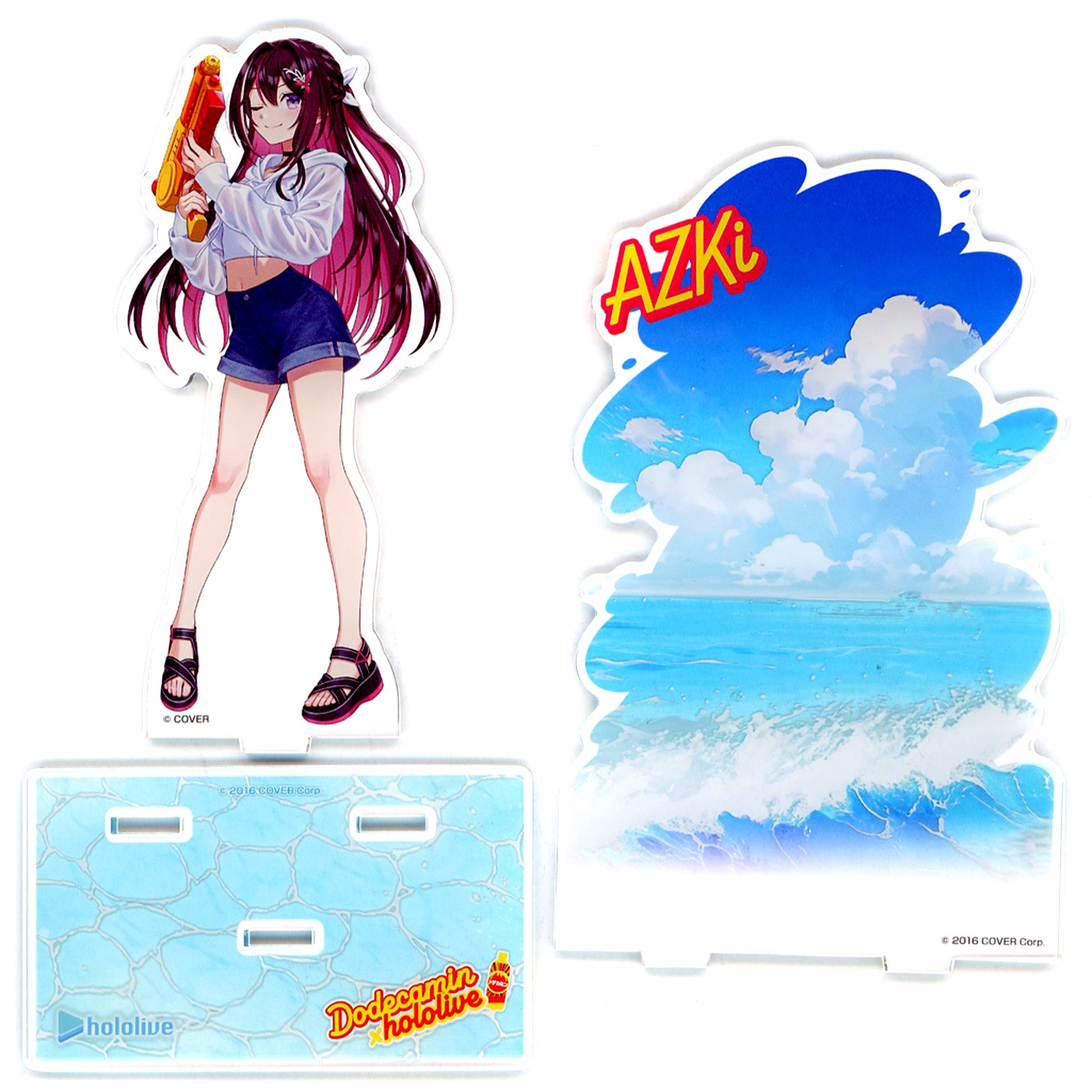 AZKi Original Background Acrylic Stand VTuber Hololive x Dodecamin Dodecamin BIG PET 600ml Lottery Course Winning Prize [USED]