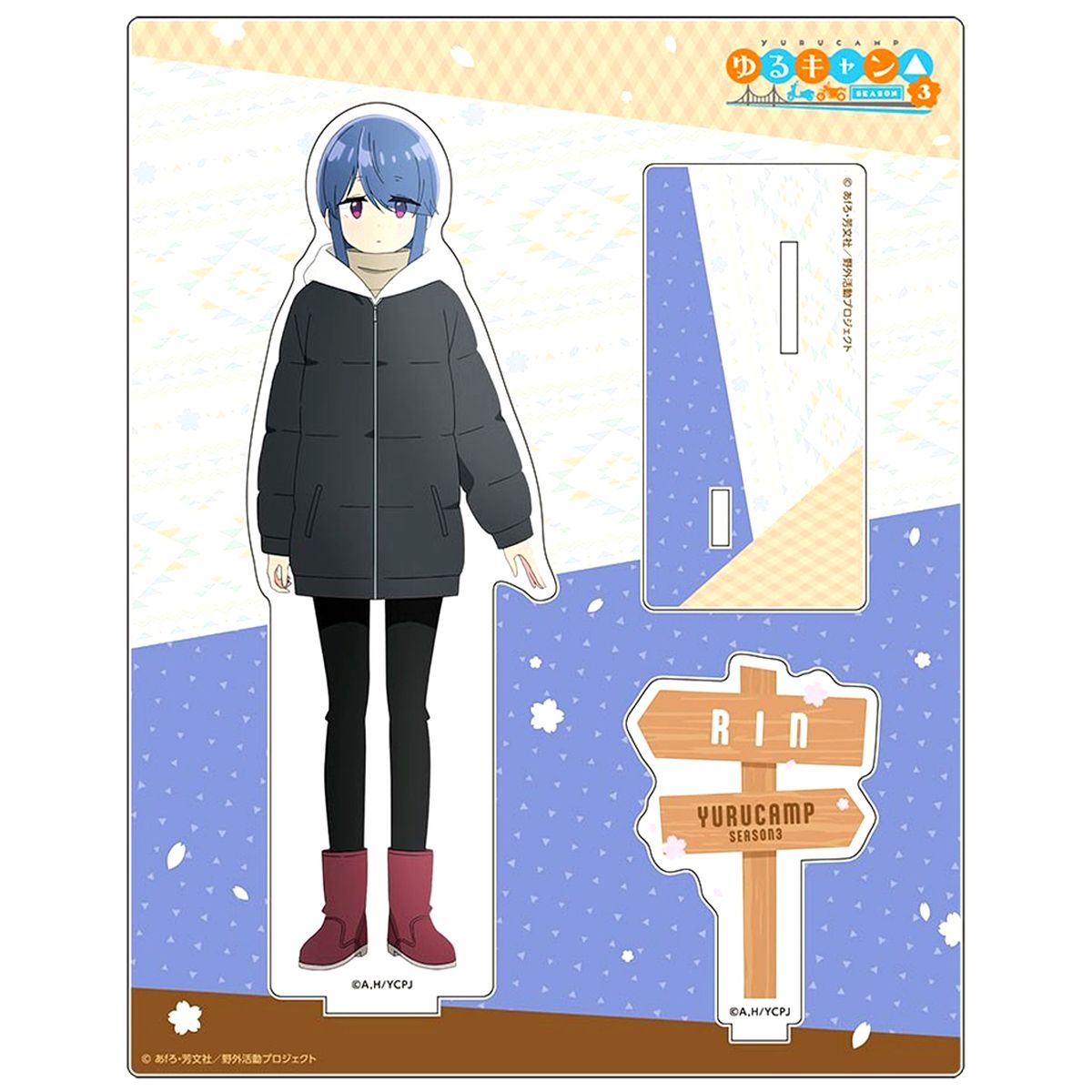 Rin Shima Acrylic Stand Laid-Back Camp Season 3 [USED]