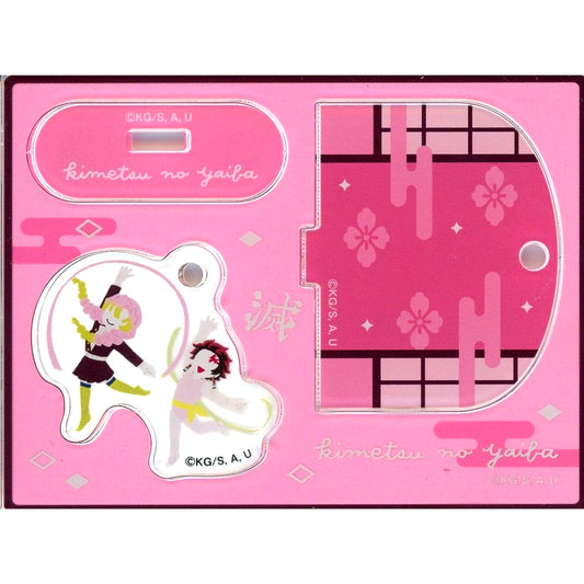 Tanjiro Kamado & Mitsuri Kanroji Demon Slayer: Kimetsu no Yaiba Yurayura Acrylic Stand Collection Yuru Palette Hashira Training Ver. [USED]