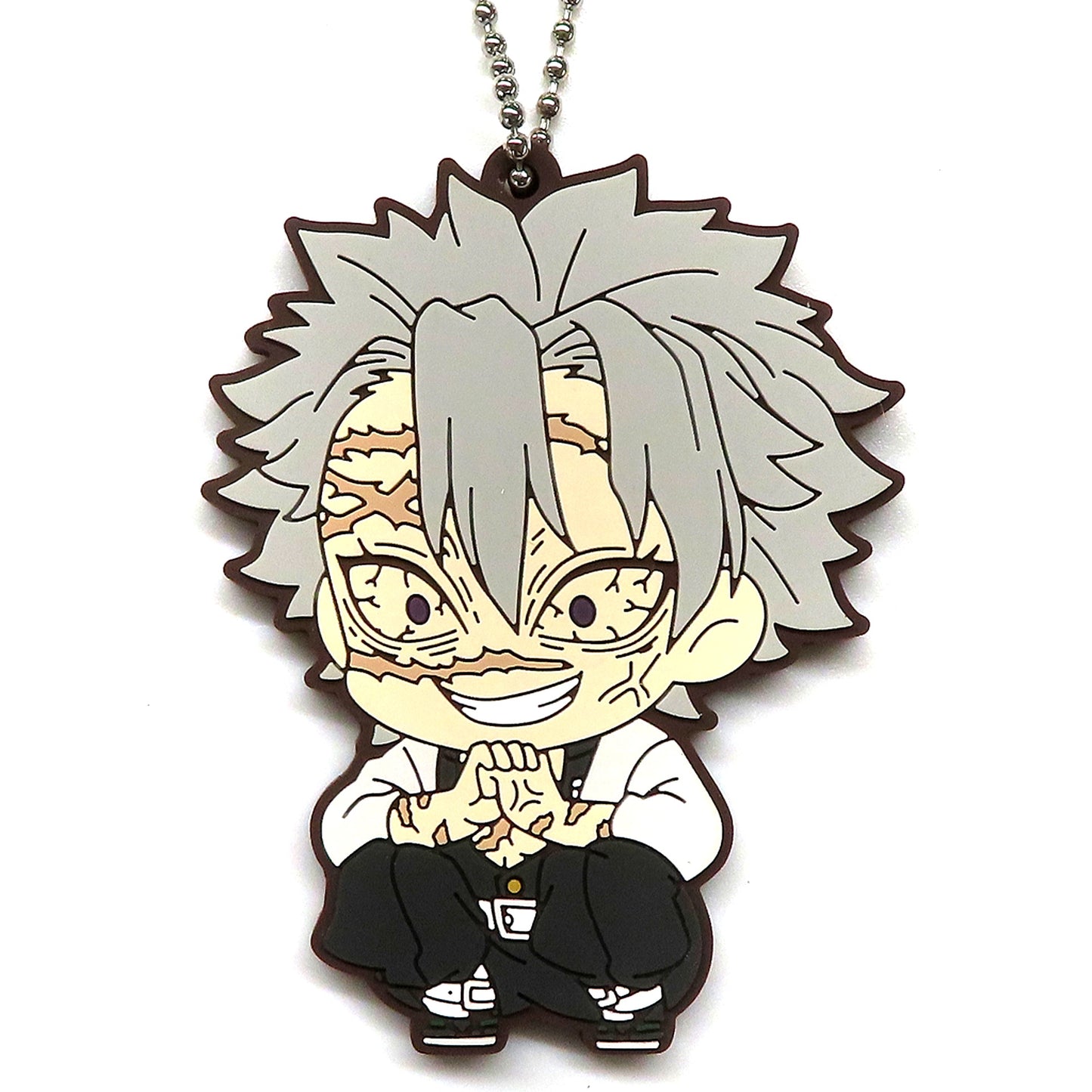 Sanemi Shinazugawa Demon Slayer Kimetsu no Yaiba Rubber Keychain Collection ViVimus Hashira Training Arc [USED]