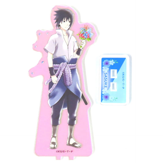 Sasuke Uchiha Big Aurora Acrylic Stand Naruto: Shippuden x animate cafe [USED]