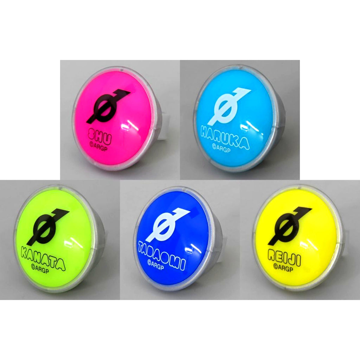 Set of 5 from ARGONAVIS Epsilon Phi LIVE 2024 -Overlord- Trading Ring Light Epsilon Phi Vol.2 [USED]