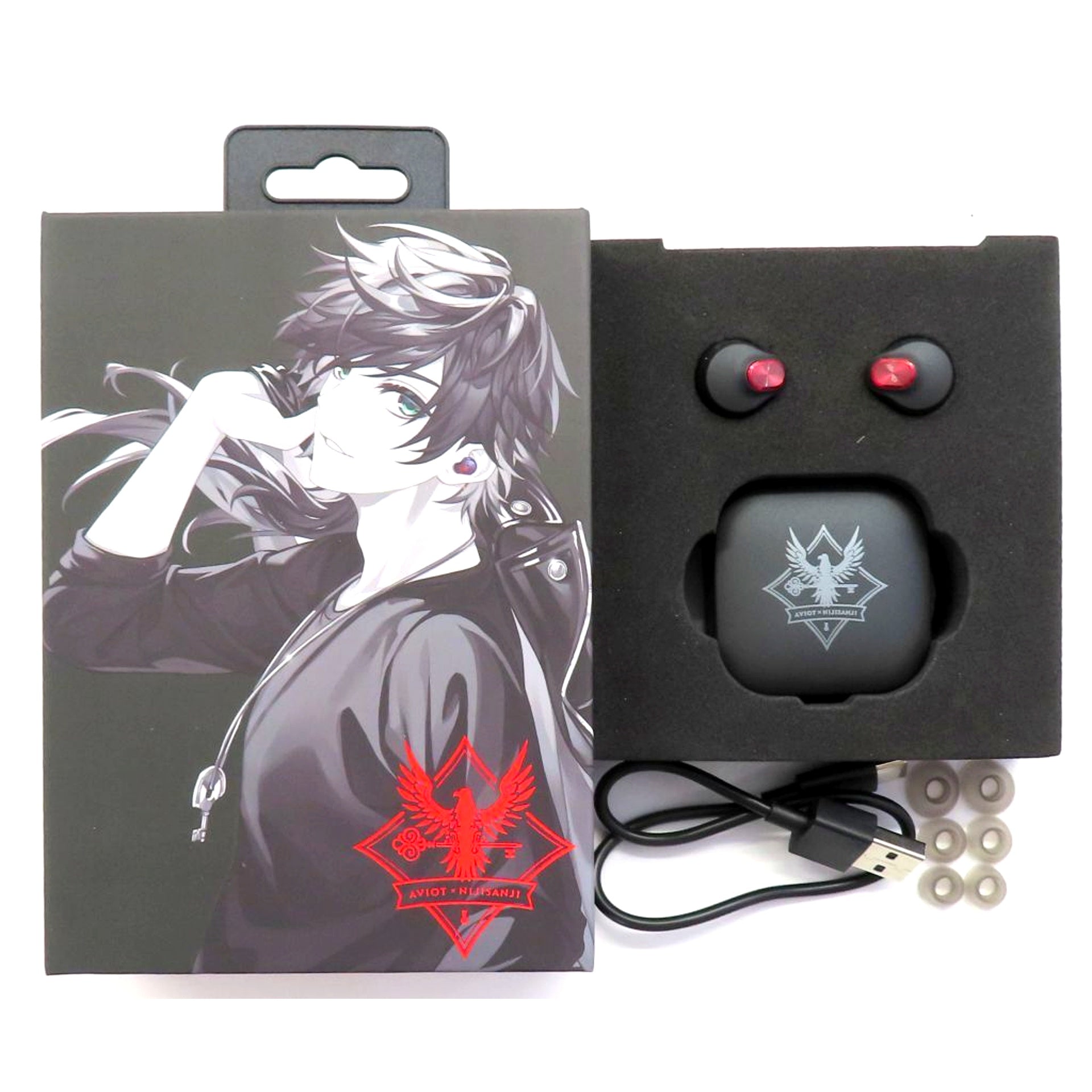 Lauren Iroas Wireless Earphones Virtual YouTuber Nijisanji x AVIOT [USED]