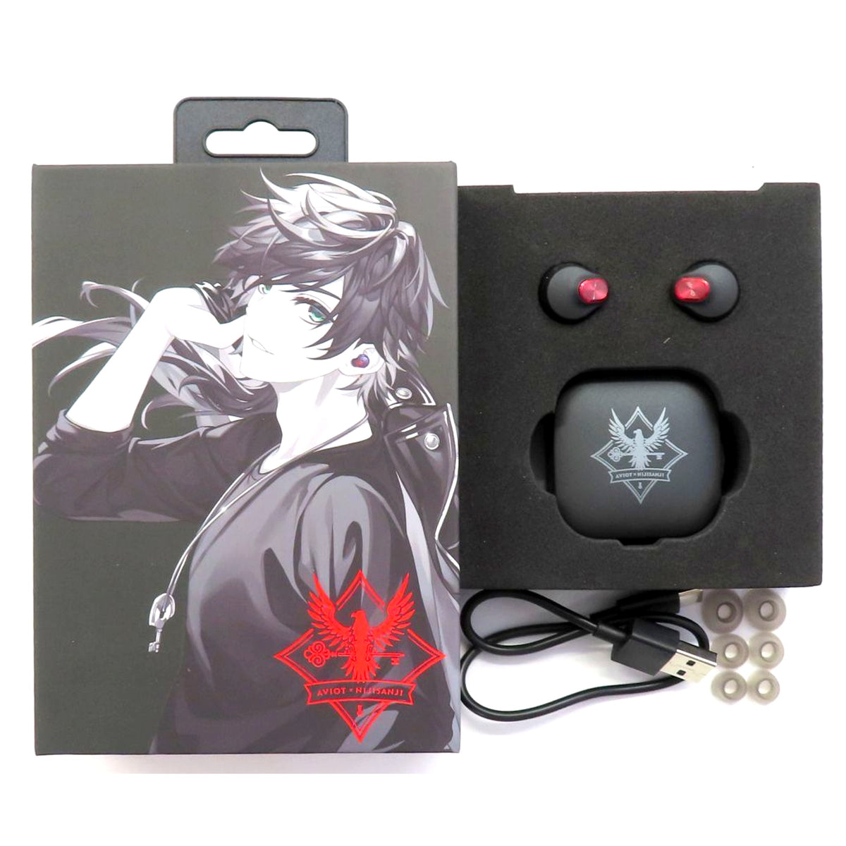 Lauren Iroas Wireless Earphones Virtual YouTuber Nijisanji x AVIOT [USED]