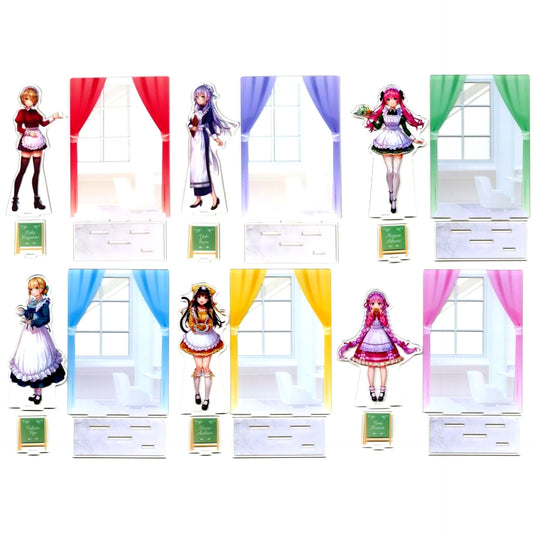 Set of 6 Heaven Burns Red Big Diorama Acrylic Figure Classy Ver. GiGO Limited [USED]