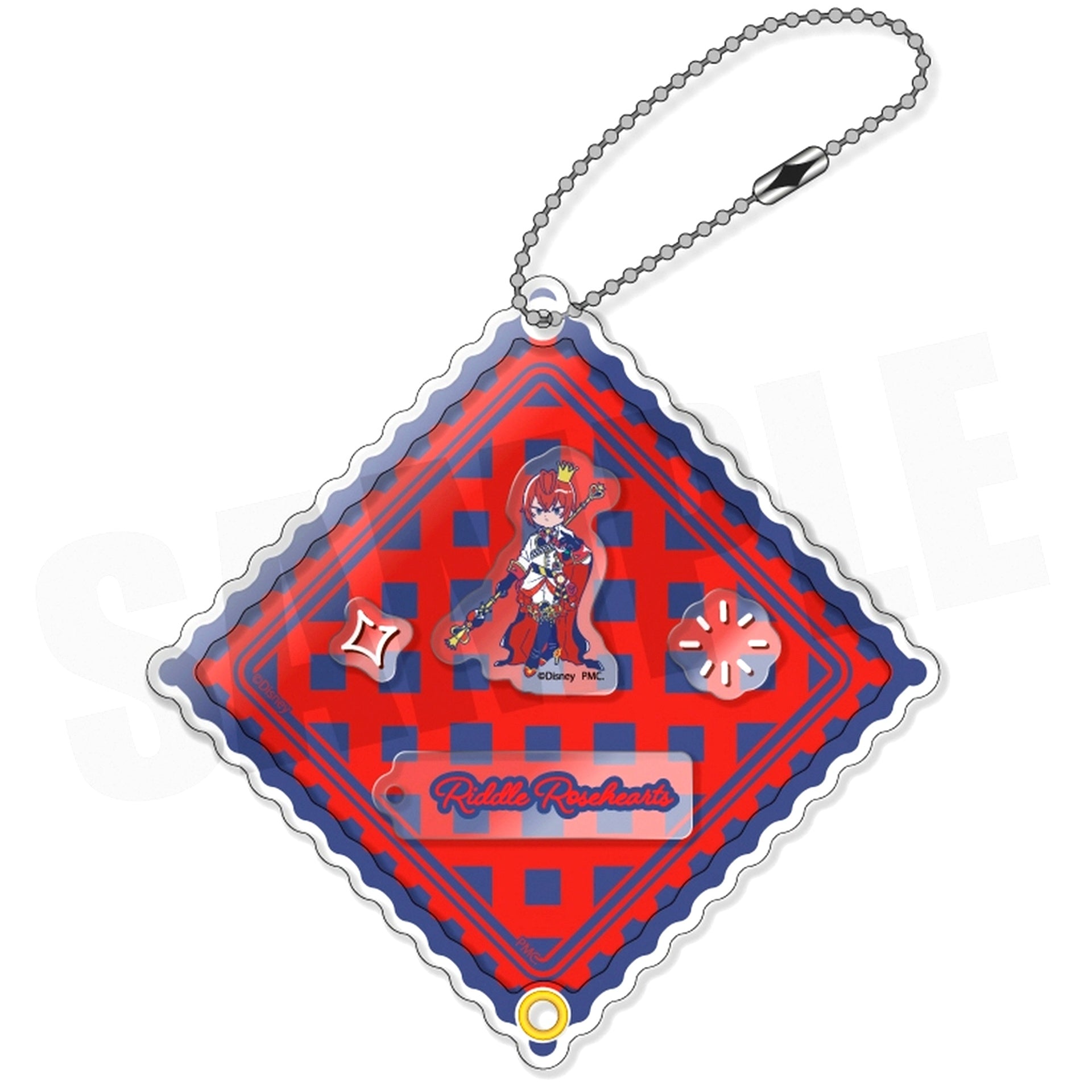 A Riddle Rosehearts Retopopu Shaka Shaka Acrylic Keychain Heartslabyul Dorm Disney Twisted-Wonderland [USED]