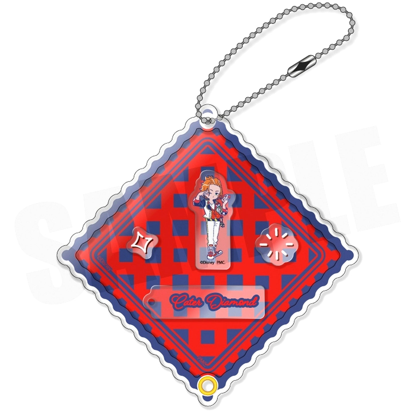 Cater Diamond D. Disney Twisted-Wonderland Heartslabyul Dorm Retopopu Shaka Shaka Acrylic Keychain [USED]